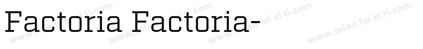 Factoria Factoria字体转换